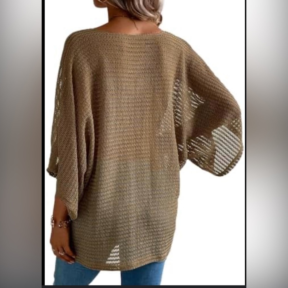 Forever 21 Green Knit Cardigan